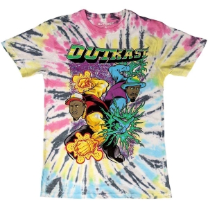 Outkast - Superheroes Uni Wht Dip-Dye i gruppen MERCHANDISE / T-shirt / Hip Hop-Rap hos Bengans Skivbutik AB (4320818r)