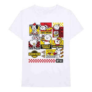 Bt21 - Bite Fast Food Uni Wht i gruppen MERCH / T-Shirt / Rockoff_Nya April24 hos Bengans Skivbutik AB (4320832r)