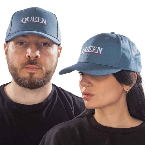 Queen - Underline Logo Denim Baseball C i gruppen MERCHANDISE / Accessoarer / Pop-Rock hos Bengans Skivbutik AB (4321885)