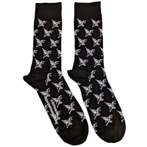 Black Sabbath - Demon Pattern Uni Bl Socks (Eu 40-45) i gruppen MERCHANDISE / Merch / Metal hos Bengans Skivbutik AB (4359306)