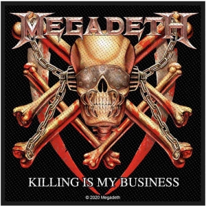 Megadeth - Killing Is My Business Standard Patch i gruppen MERCHANDISE / Merch / Metal hos Bengans Skivbutik AB (4359322)