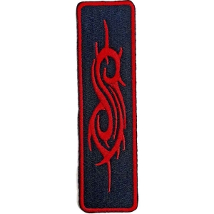 Slipknot - Red Tribal Sigil Woven Patch i gruppen MERCHANDISE / Merch / Metal hos Bengans Skivbutik AB (4359369)