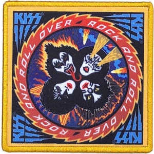 Kiss - Rock And Roll Over Printed Patch i gruppen MERCHANDISE / Merch / Metal hos Bengans Skivbutik AB (4359373)