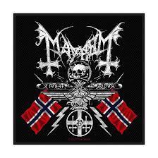 MAYHEM - MAYHEM STANDARD PATCH: COAT OF ARMS (LOO i gruppen Merch CDON 2306 hos Bengans Skivbutik AB (4359382)