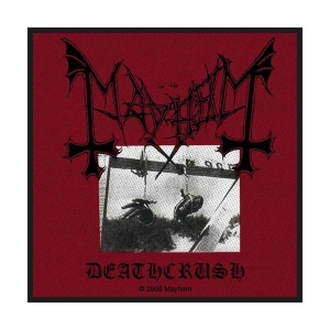 Mayhem - Deathcrush Standard Patch i gruppen MERCHANDISE / Merch / Metal hos Bengans Skivbutik AB (4359384)