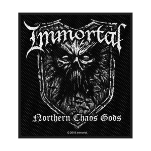 Immortal - Northern Chaos Gods Standard Patch i gruppen MERCHANDISE / Accessoarer / Metal hos Bengans Skivbutik AB (4359408)