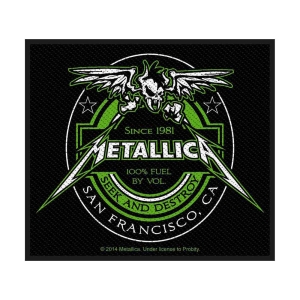 Metallica - Beer Label Standard Patch i gruppen MERCHANDISE / Accessoarer / Metal hos Bengans Skivbutik AB (4359410)