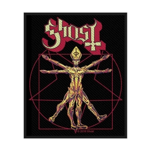 Ghost - The Vitruvian Ghost Standard Patch i gruppen MERCHANDISE / Merch / Metal hos Bengans Skivbutik AB (4379227)