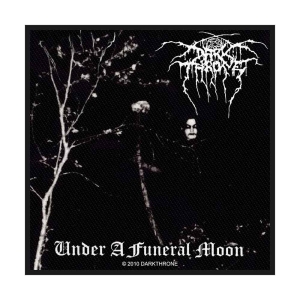 Darkthrone - Under A Funeral Moon Standard Patch i gruppen MERCHANDISE / Merch / Metal hos Bengans Skivbutik AB (4379235)