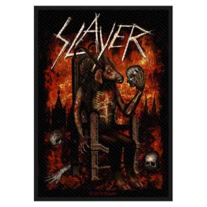 Slayer - Devil On Throne Standard Patch i gruppen MERCHANDISE / Merch / Metal hos Bengans Skivbutik AB (4379243)