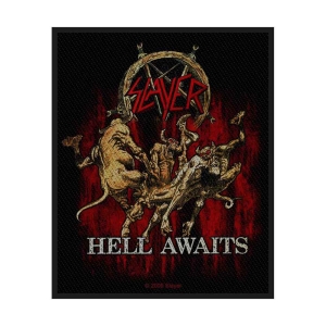 Slayer - Hell Awaits Standard Patch i gruppen MERCHANDISE / Merch / Metal hos Bengans Skivbutik AB (4379244)