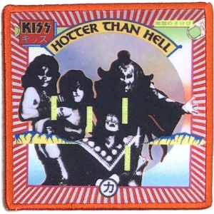 Kiss - Hotter Than Hell Printed Patch i gruppen MERCHANDISE / Accessoarer / Metal hos Bengans Skivbutik AB (4379906)