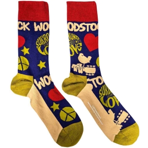 Woodstock - Surround Yourself Navy Socks (Eu 40-45) i gruppen MERCHANDISE / Merch / Pop-Rock hos Bengans Skivbutik AB (4395730)