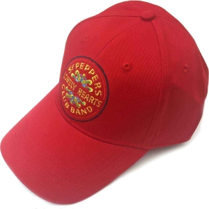 The Beatles - Sgt Pepper Red Baseball C i gruppen MERCHANDISE / Merch / Pop-Rock hos Bengans Skivbutik AB (4395744)