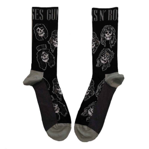 Guns N Roses - Skulls Band Monochr..Uni Bl Socks (Eu 40 i gruppen MERCHANDISE / Merch / Metal hos Bengans Skivbutik AB (4399087)