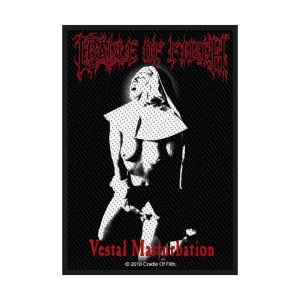 Cradle Of Filth - Vestal Masturbation Standard Patch i gruppen MERCHANDISE / Merch / Metal hos Bengans Skivbutik AB (4400361)