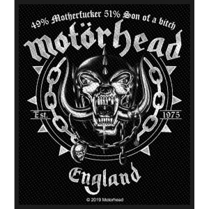 Motorhead - Ball & Chain Standard Patch i gruppen MERCHANDISE / Merch / Metal hos Bengans Skivbutik AB (4400362)