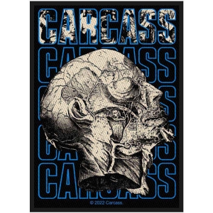 Carcass - Necro Head Standard Patch i gruppen MERCHANDISE / Merch / Metal hos Bengans Skivbutik AB (4400366)