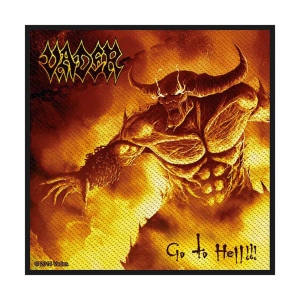 Vader - Go To Hell Standard Patch i gruppen MERCHANDISE / Merch / Metal hos Bengans Skivbutik AB (4400385)