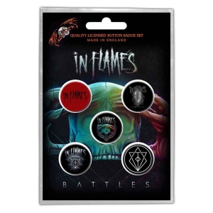 In Flames - Battles Button Badge Pack i gruppen MERCHANDISE / Merch / Metal hos Bengans Skivbutik AB (4400525)