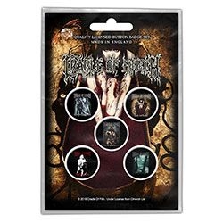 Cradle Of Filth - Button Badge Pack: Albums (Retail Pack) i gruppen MK Export CDON Merch hos Bengans Skivbutik AB (4400528)