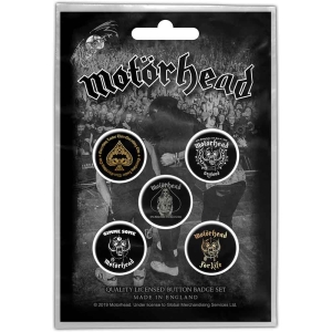 Motorhead - Clean Your Clock Button Badge Pack i gruppen MERCHANDISE / Merch / Metal hos Bengans Skivbutik AB (4400531)