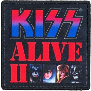 Kiss - Alive Ii Printed Patch i gruppen MERCHANDISE / Merch / Metal hos Bengans Skivbutik AB (4400558)