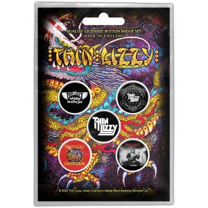 Thin Lizzy - Chinatown Button Badge Pack i gruppen MERCHANDISE / Merch / Metal hos Bengans Skivbutik AB (4400584)