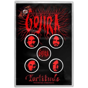 Gojira - Fortitude Button Badge Pack i gruppen MERCHANDISE / Merch / Metal hos Bengans Skivbutik AB (4400589)