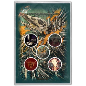 Lamb Of God - Omens Button Badge Pack i gruppen MERCHANDISE / Merch / Metal hos Bengans Skivbutik AB (4400593)