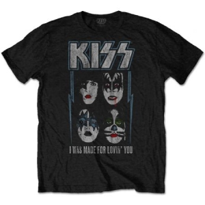 Kiss - Unisex T-Shirt: Made For Lovin' You (Small) i gruppen Merchandise hos Bengans Skivbutik AB (4400769)