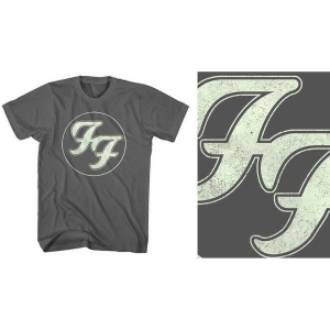 Foo Fighters - Unisex T-Shirt: Gold FF Logo (Large) i gruppen MERCHANDISE / T-shirt / Pop-Rock hos Bengans Skivbutik AB (4400894)