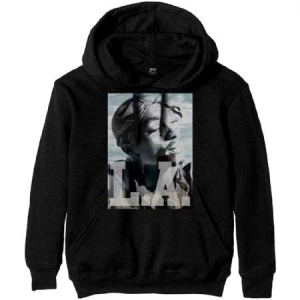 Tupac - Unisex Pullover Hoodie: LA Skyline (Medium) i gruppen Minishops /  hos Bengans Skivbutik AB (4401074)