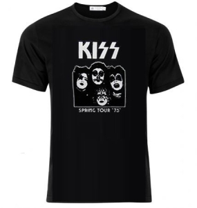 Kiss - Kiss T-Shirt Spring Tour '75 i gruppen Merchandise hos Bengans Skivbutik AB (4401339)