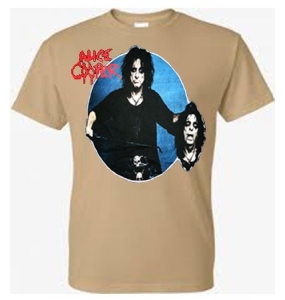 Alice Cooper - Alice Cooper T-Shirt 2 Heads (Brun) i gruppen Merchandise hos Bengans Skivbutik AB (4401571)