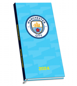 Manchester City Fc - Manchester City Fc 2024 Slim Diary i gruppen -Start Jan R2 hos Bengans Skivbutik AB (4406373)