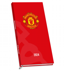 Manchester United Fc - Manchester United Fc 2024 Slim Diary i gruppen MERCH / Kalendere Lagerutsalg hos Bengans Skivbutik AB (4406374)