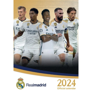 Real Madrid Fc - Real Madrid Fc 2024 A3 Calendar i gruppen MERCH / Kalendere 2024 hos Bengans Skivbutik AB (4406388)