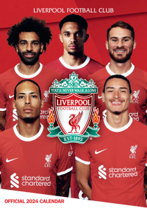 Liverpool Fc - Liverpool Fc 2024 A3 Calendar i gruppen MERCH / Kalendere 2024 hos Bengans Skivbutik AB (4406390)