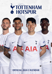 Tottenham Hotspur Fc - Tottenham Hotspur Fc 2024 A3 Calendar i gruppen MERCH / Kalendere 2024 hos Bengans Skivbutik AB (4406396)