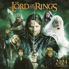 Lord Of The Rings - Lord Of The Rings Square Calendar i gruppen MERCH / Kalendere 2024 hos Bengans Skivbutik AB (4406469)