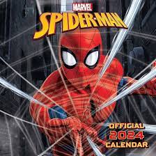 Spider-Man - Spider-Man 2024 Square Calendar i gruppen MERCH / Kalendere 2024 hos Bengans Skivbutik AB (4406472)