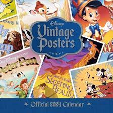 Disney - Disney Vintage Posters 2024 Square Calen i gruppen MERCH / Kalendere 2024 hos Bengans Skivbutik AB (4406488)