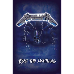 Metallica - Ride The Lightning Textile Poster i gruppen MERCHANDISE / Merch / Metal hos Bengans Skivbutik AB (4408526)