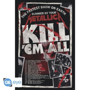 METALLICA - Kill'Em All 83 Tour Poster 91,5x61 i gruppen MERCHANDISE / Merch / Metal hos Bengans Skivbutik AB (4412376)