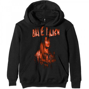 Billie Eilish - Unisex Pullover Hoodie: Spooky Logo i gruppen MK Export CDON Merch hos Bengans Skivbutik AB (4414464r)