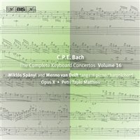 Cpe Bach - Keyboard Concertos Vol 16 i gruppen Externt_Lager / Naxoslager hos Bengans Skivbutik AB (518253)