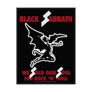 Black Sabbath - Sold Our Souls Retail Packaged Patch i gruppen MERCHANDISE / Accessoarer / Metal hos Bengans Skivbutik AB (5508611)