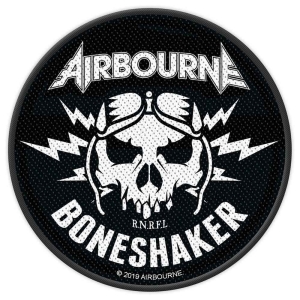 Airbourne - Boneshaker Standard Patch i gruppen MERCHANDISE / Accessoarer / Metal hos Bengans Skivbutik AB (5508617)