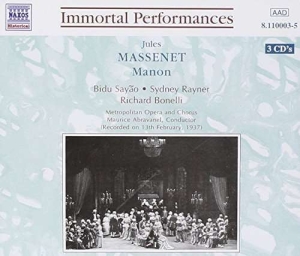 Massenet Jules - Massenet: Manon i gruppen VI TIPSER / Julegavetips CD hos Bengans Skivbutik AB (5510026)